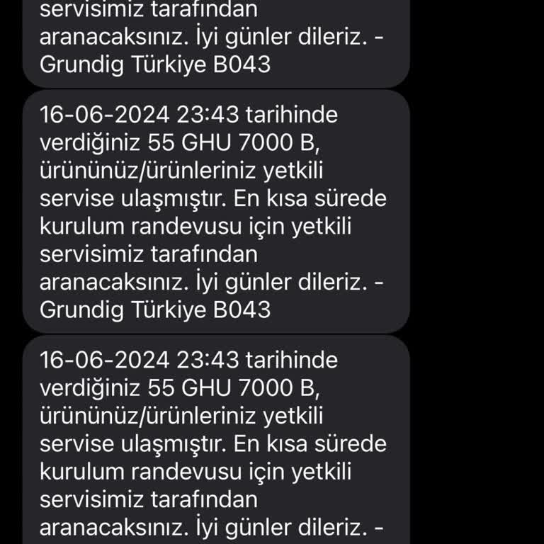 Grundig TV Teslimatının Yapılmaması