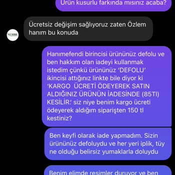 Nuhbeofficial İade Eksik Yapıyor