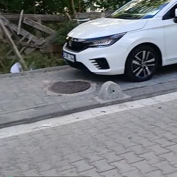 Emniyet Genel Müdürlüğü Kaldırıma Park Edilen Araba