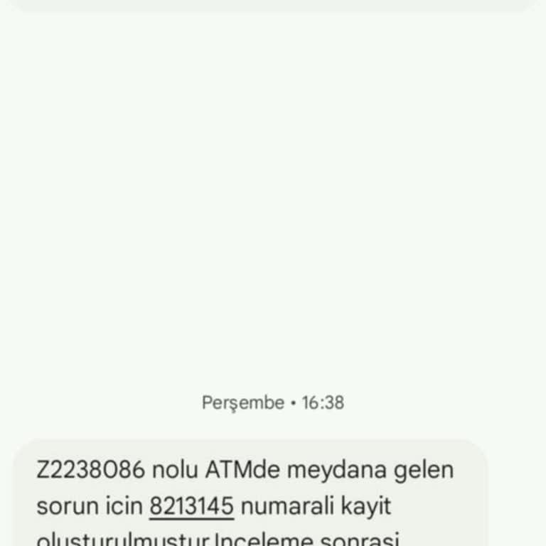 Ziraat Bankası ATM Paraya El Koyma