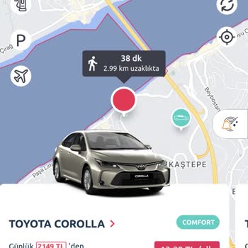TikTak Kirala Uygulama İçerisinde Megane Araçların Olmaması