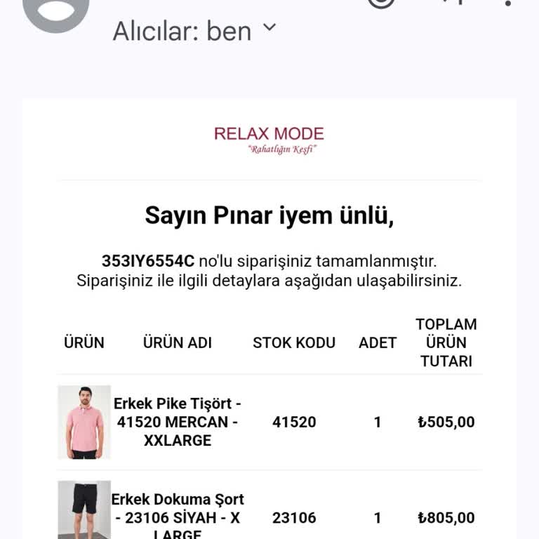 Relax Mode İade İşleminin Yapılmaması