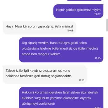 Getir Müşteri Haklarını Korumuyor