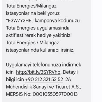 Total'in BRC LPG Taktırana 500 TL Puan Veriyoruz Yalanı