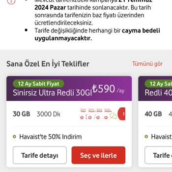 Vodafone Hattıma Yapılan Fahiş Zam