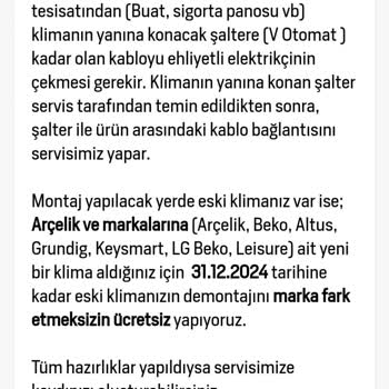Arçelik Mahfesığmaz Servis Ücretsiz Denilen Hizmete Para Talep Etmesi