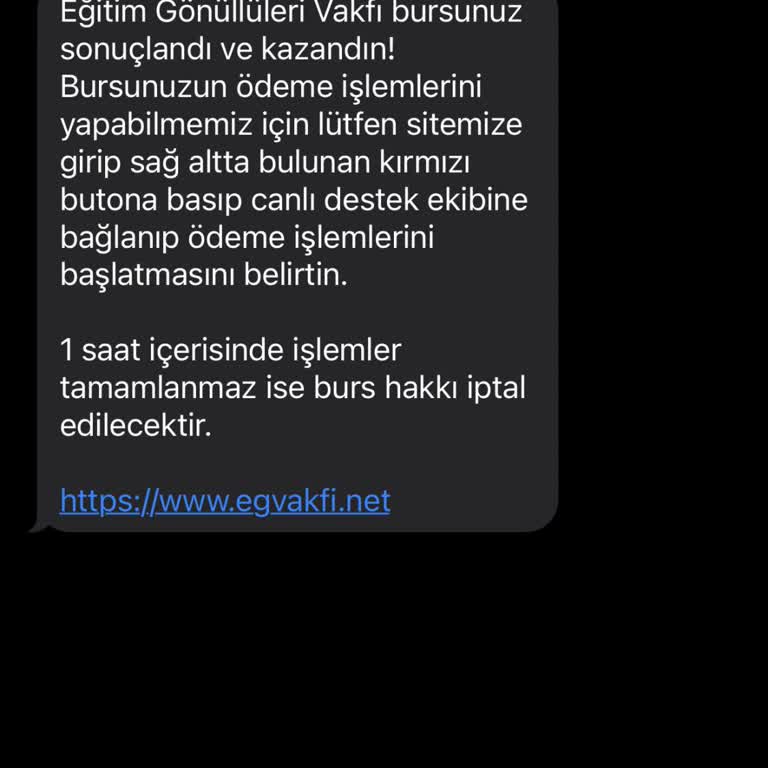 Eğitim Gönüllüleri Vakfı (Burs Başvuru) Yanıltıcı Burs Başvurusu Sitesi: Kişisel Bilgilerim Tehlikede