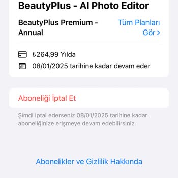 Beauty Plus VIP Üyeliği Sorunu: Ödeme Yapıldı, Hizmet Alınamıyor!
