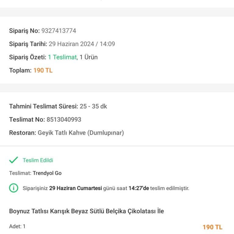 Kurye Kavga Trendyol GO