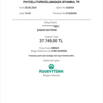 Paycell Kartımdan Bilgim Dışında Para Çekti