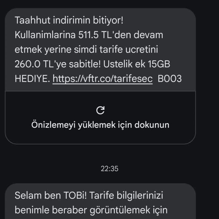 Vodafone Yüksek Tarife Fiyatı