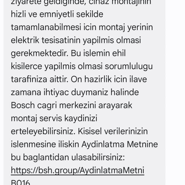 Bosch Klima Servis Mağduriyeti