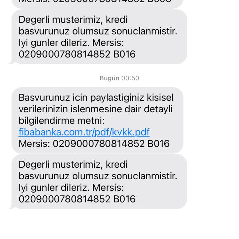 Fibabanka Olumsuz Sonuç Verdi