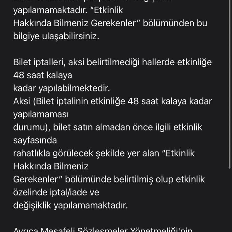 Bubilet Bilet İptal Ve İade Edememe Sorunu