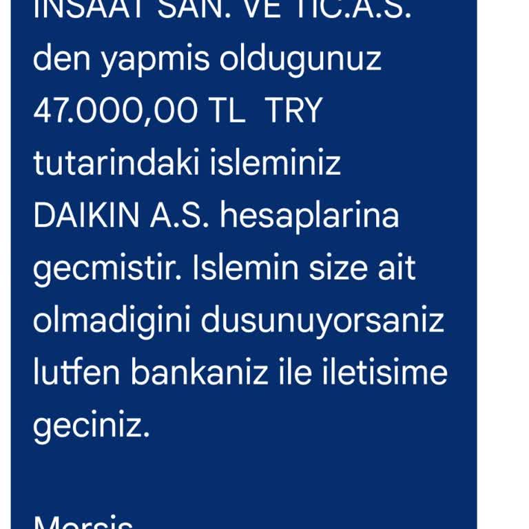 Daikin A Teknik Servis Şikayeti