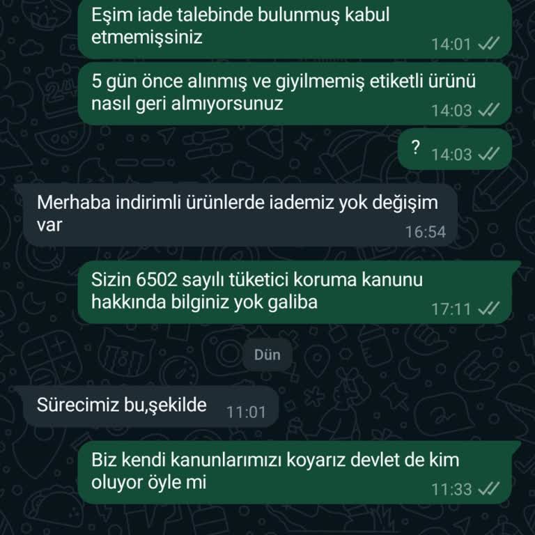 Meysa Design İade Sorunu