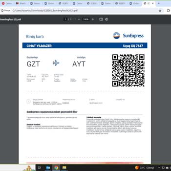 Sunexpress Uçuş Gecikmesi Ve Yetersiz Müşteri Hizmetleri