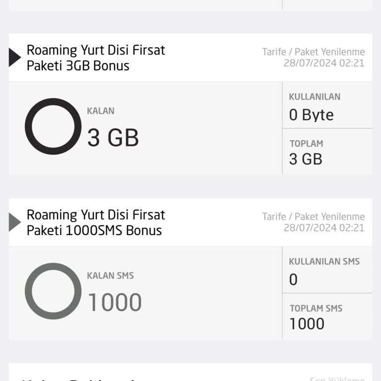 Bimcell Yurt Dışı Paketi Çalışmıyor