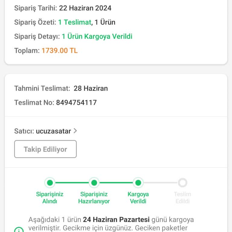 Trendyol Express Kargo Firmasının Ürünü Teslim Etmemesi