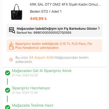 FLO Mağazası Para İademi Yapmıyor