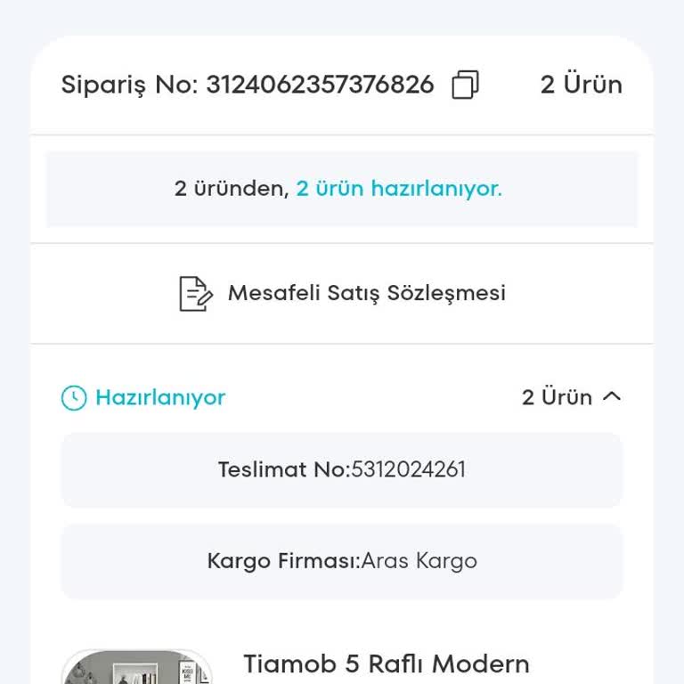 A101 Satın Alınan Ürün