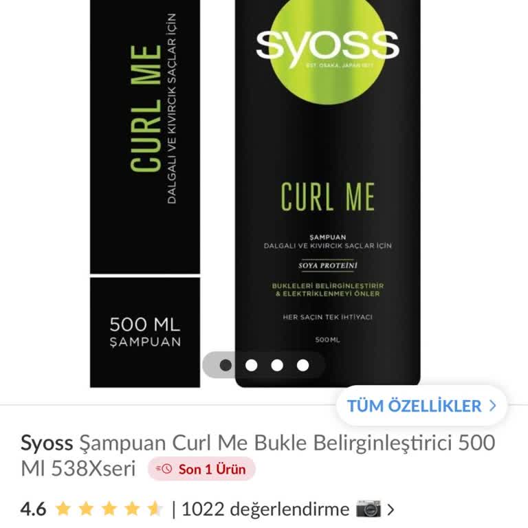 Syoss Curl Me Ürünü Bulunamıyor?