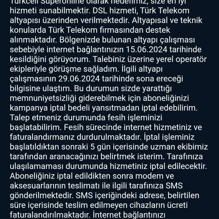 Turkcell Şaka Gibi Evde İnternet 15 Gün Zaten Yok
