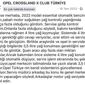 2021 Opel Crossland Araçta Su Deposu Problemi Ve Yüksek Masraflar