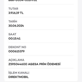 Agesa İlk Pirim Tahsilatı