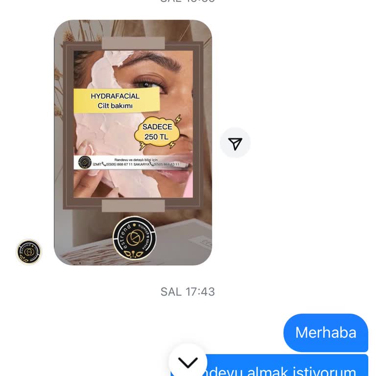 Estrend Güzellik Merkezi (Kocaeli) Hydrafacial İşlemi Diye Hizmet Satıp Yapmıyorlar