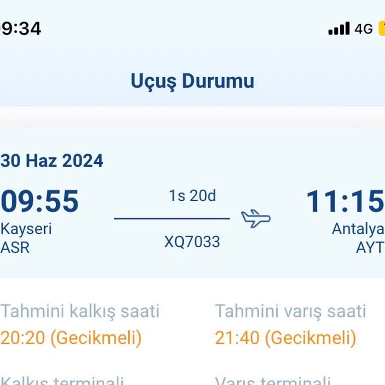 Setur Üzerinden Alınan Uçak Bileti