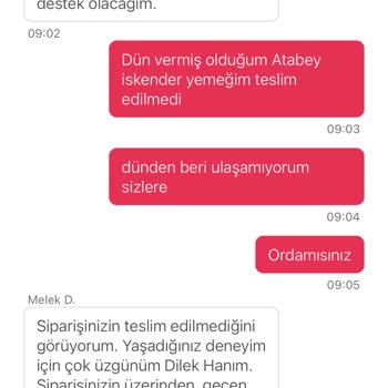 Yemek Sepeti Ödemesini Aldığı Yemeği Teslim Etmedi Ve Muhatap Yok