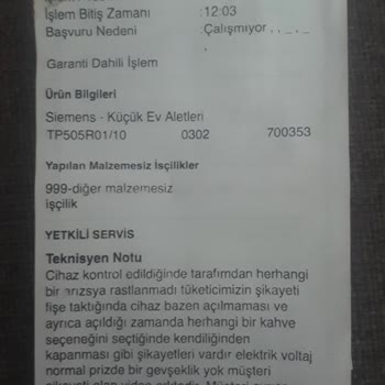 Siemens Müşteri Hizmetleri İlgisizliği
