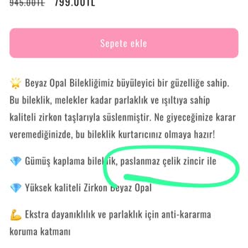 Floovar Paslanmaz Denilen Bilekliğin 1 Haftada Paslanması!