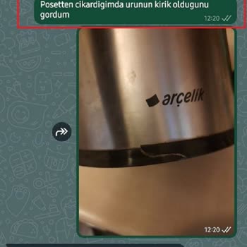 Arçelik K-3283 Üretim Hatasında Müşteri Mağduriyeti