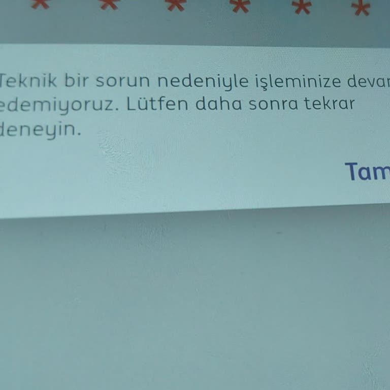 ING Mobil Giriş Sorunu