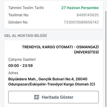 Trendyol Express Eskişehir Liya Şube