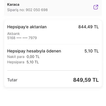 Karaca Home Karacada Param Hesabımdan Çekildiği Halde Ürün Gözükmüyor