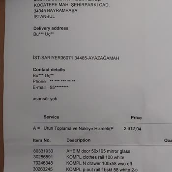 IKEA Bayrampaşa Mağazası Nakliye Ürünleri Kapıya Atıp Gitti