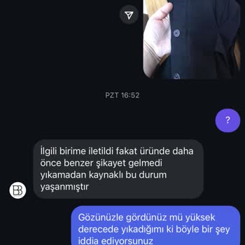 Birgül Bektaş Sadece Bir Kere Yıkadığım Gömlek Aşırı Derece'de Soldu