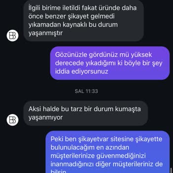 Birgül Bektaş Sadece Bir Kere Yıkadığım Gömlek Aşırı Derece'de Soldu