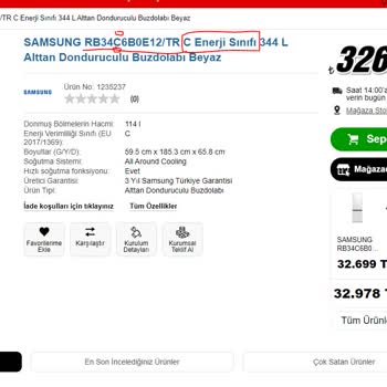 Media Markt Yanlış Enerji Sınıfı Etiketi!