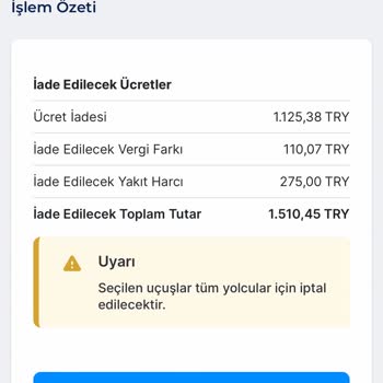 Ajet Tarafından İptal Edilen Biletimde Ücret Kesintisi Yapılması
