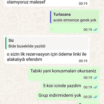 Turlasana Firmasi Tam Bir Pişmanlık