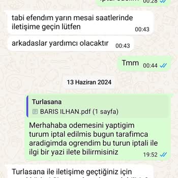 Turlasana Firmasi Tam Bir Pişmanlık