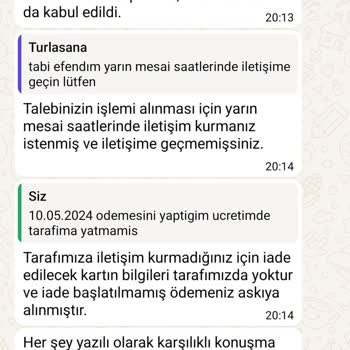 Turlasana Firmasi Tam Bir Pişmanlık