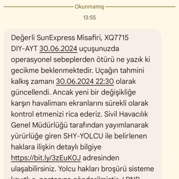 Sunexpress Uçağı 14 Saat Rötar Yaptı