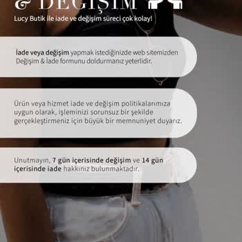 Lucy Butik- İade Sürecinde Bahanelerle İade Almamak.
