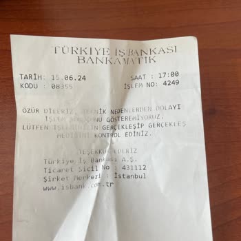 İş Bankası QR Kod İle ATM Den Para Çekme Sorunu