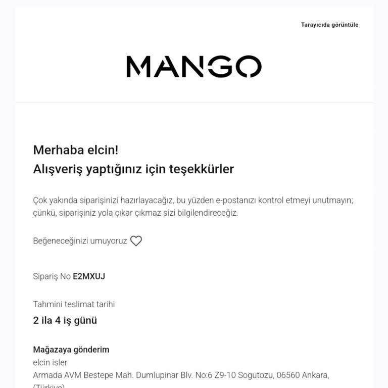 Mango Mağazası Sorumsuzluğu Ürünümün Parasını İade Et Mango